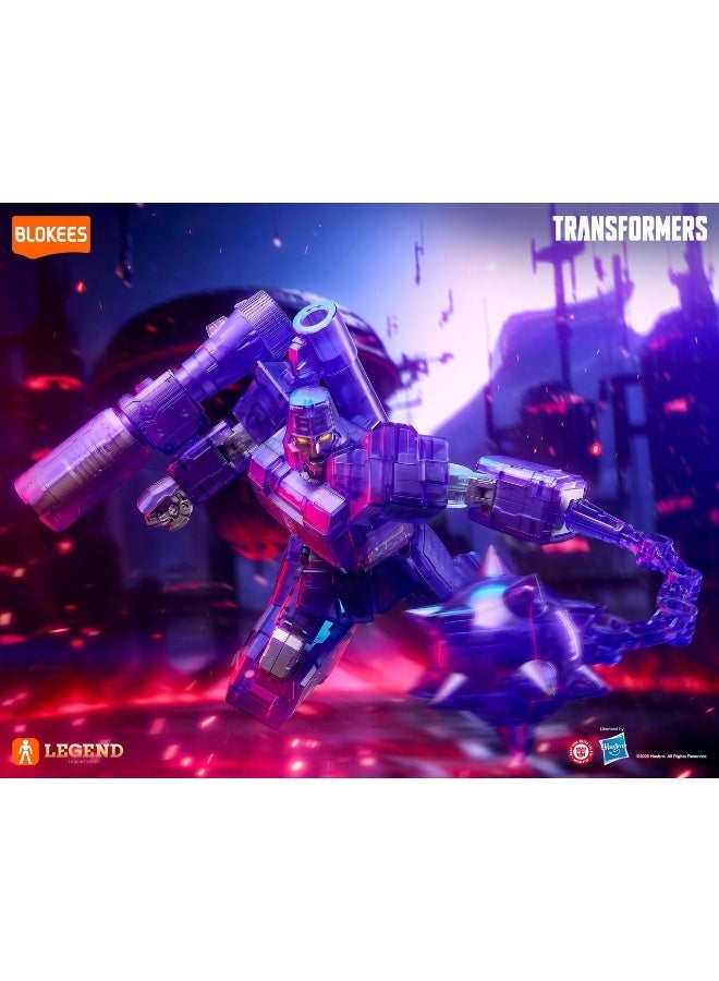 Blokees Transformers Model Kit AE02 G1 Megatron Action Edition | 256-Piece Buildable Robot Toy with Fusion Cannon, Energy Mace, Transparent Armor & Display Base | Collector Figure for Ages 14+ - Image 4
