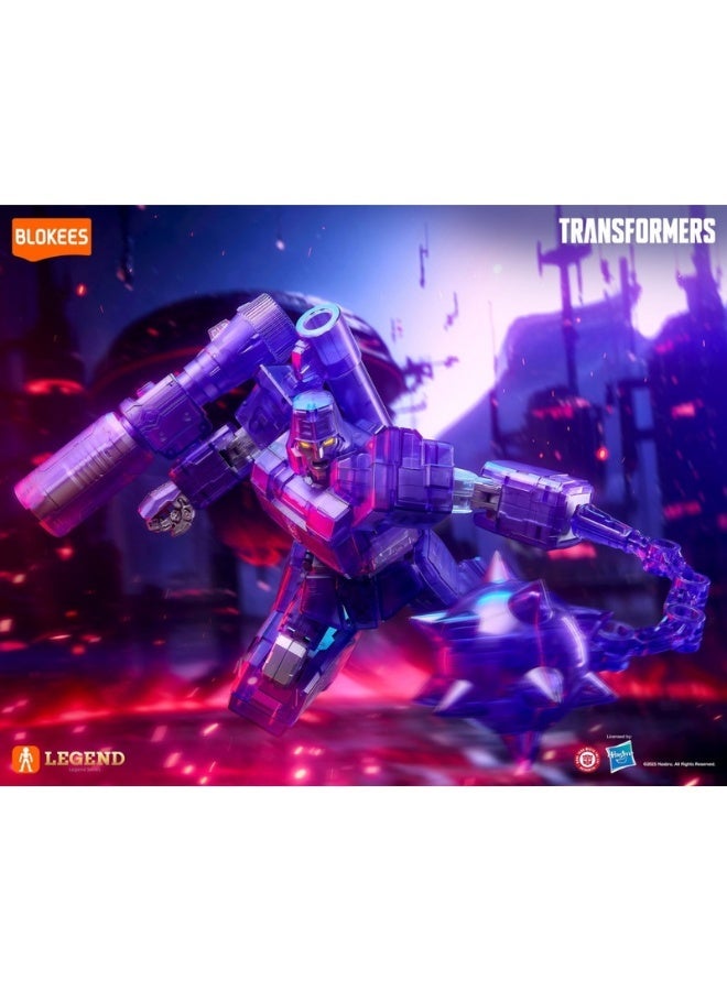 Blokees Transformers Model Kit AE02 G1 Megatron Action Edition | 256-Piece Buildable Robot Toy with Fusion Cannon, Energy Mace, Transparent Armor & Display Base | Collector Figure for Ages 14+ - Image 1