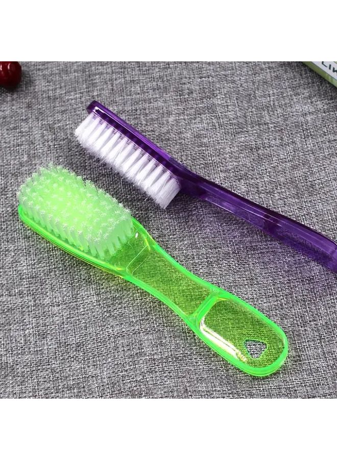 2pcs Random Color Large Crystal Plastic Shoe Brush Sleek Design Longlasting - Image 5