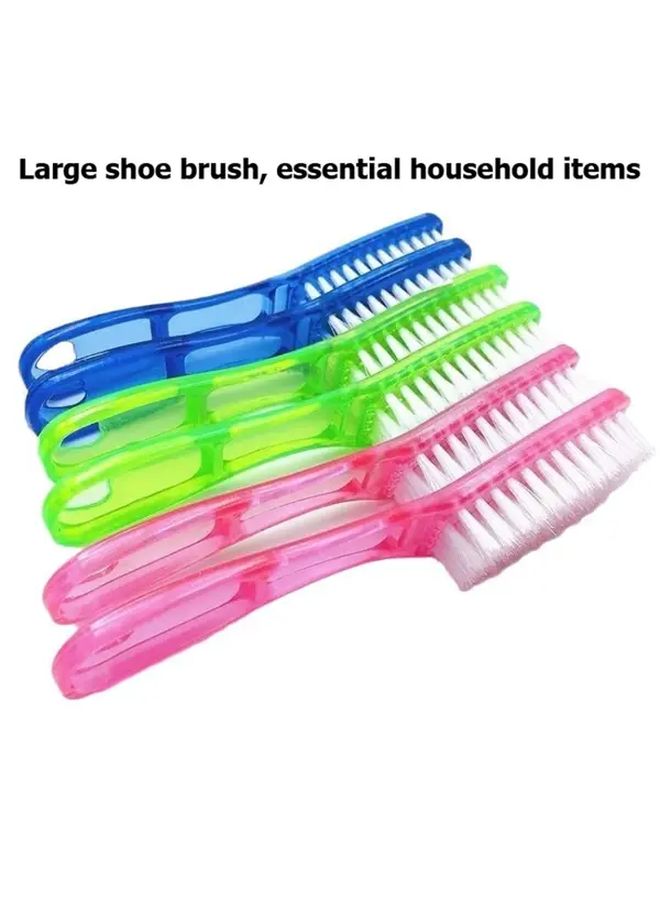 2pcs Random Color Large Crystal Plastic Shoe Brush Sleek Design Longlasting - Image 1