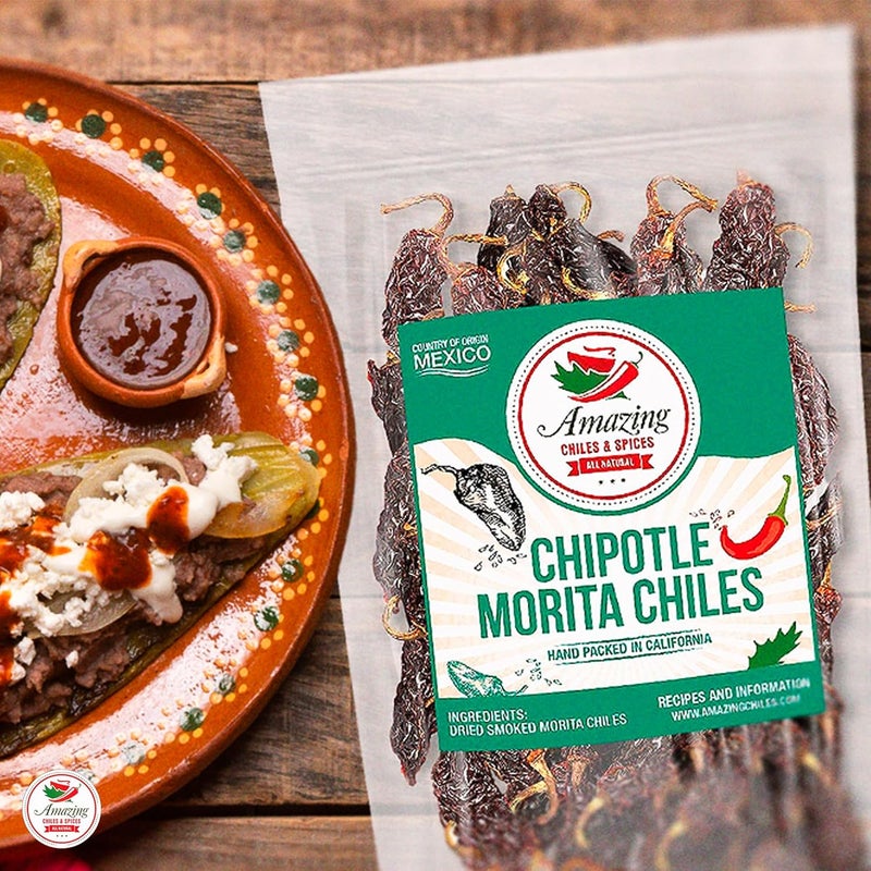 Amazing Chiles & Spices فلفل حار وتوابل مذهلة - مجموعة 6 عبوات مجففة - أنشو، غواخيلو، باسيللا، أربول، تشيبوتلي، كاسكابل (24 أونصة إجمالي) - Image 5