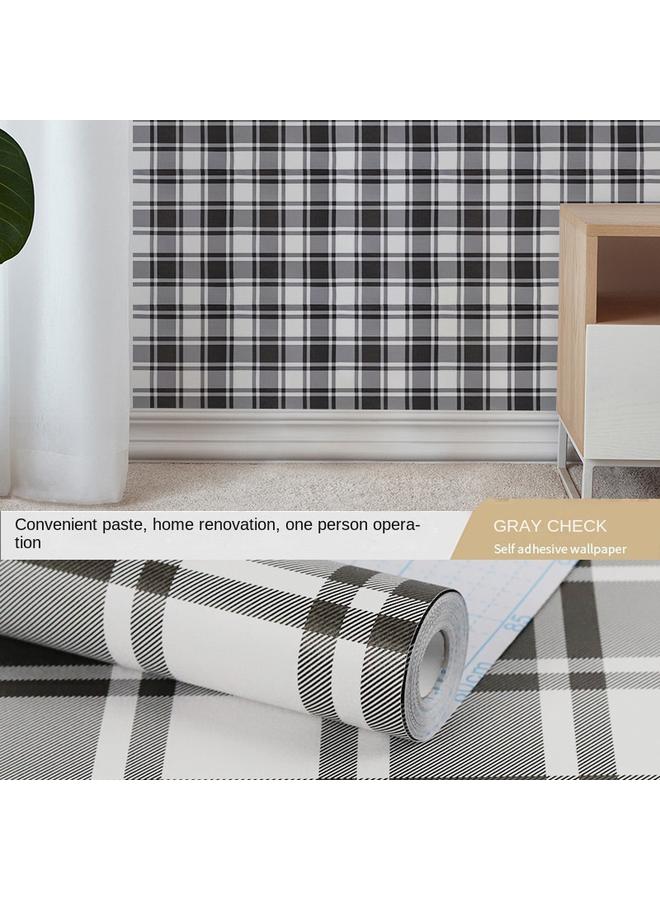 Bluejw Star Cartoon Bedroom Room Dormitory Wall Sticker Plaid Wallpaper Pvc Desktop Wardrobe Self Sticker - Image 1