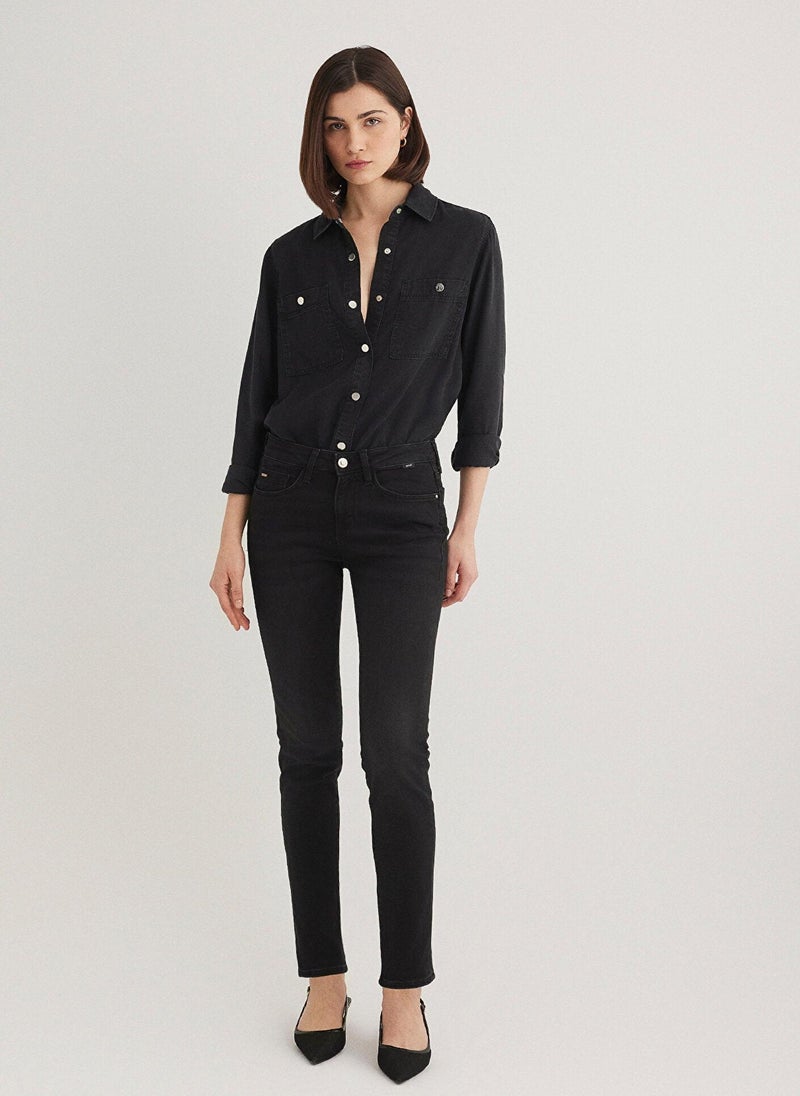 MAVI Ada Smoke Vintage Jean Pants - Image 1