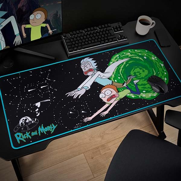 Subsonic Rick & Morty XXL Mouse Pad 35 in x 15.7 in - Gift Rick and Morty Gaming Desk pad 90 mm x 40 mm - Official Licensed - Image 2