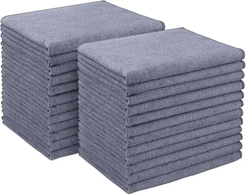 AIDEA Microfiber Cleaning Cloth24PK Soft Microfiber Towels for Cars Absorbent Cleaning Rags LintFree StreakFree Wash Cloths for House Kitchen Window12inx16in - Image 1