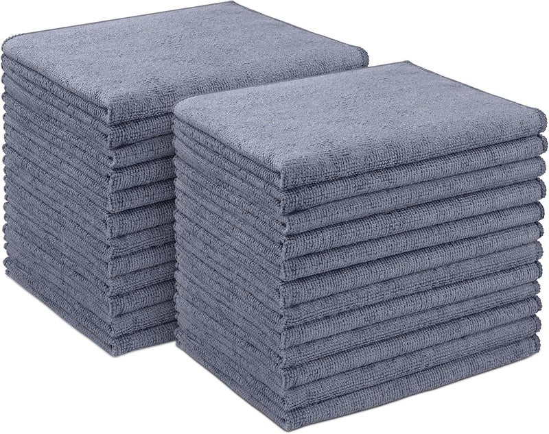 AIDEA Microfiber Cleaning Cloth24PK Soft Microfiber Towels for Cars Absorbent Cleaning Rags LintFree StreakFree Wash Cloths for House Kitchen Window12inx16in - Image 2
