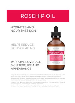 velona velona Rosehip Oil - 4 fl oz | 100% Pure and Natural Carrier Oil| Unrefined, Cold Pressed, Hexane Free | Moisturizing Face, Hair, Body, Skin Care, Stretch Marks, Scars…  - Image 2