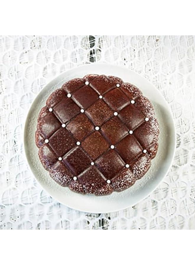 Silikomart Eleganza Elegance Silicone Mold Flexible Cake Pan With 3D Tufted Detailing Easily Unmolds Oven Microwave Freezer And Dishwasher Safe 57 1 2 Fluid Ounces Gray - Image 4