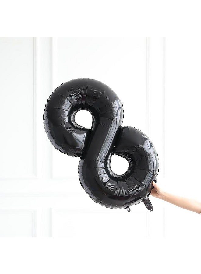 SCORPIO بالونات سوداء بحجم 40 بوصة رقم 18 لتزيين حفلة عيد الميلاد الثامن عشر للرجال والنساء 18 عامًا، استخدمها كدعائم للصور (رقم 18) - Image 5