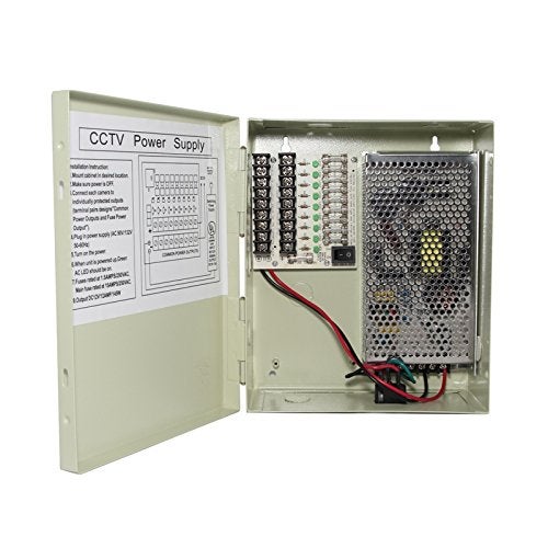 InstallerCCTV 9 Outputs 12 Amp 12V DC CCTV Distribution Power Supply Box for Security Camera, UL Listed - Image 5