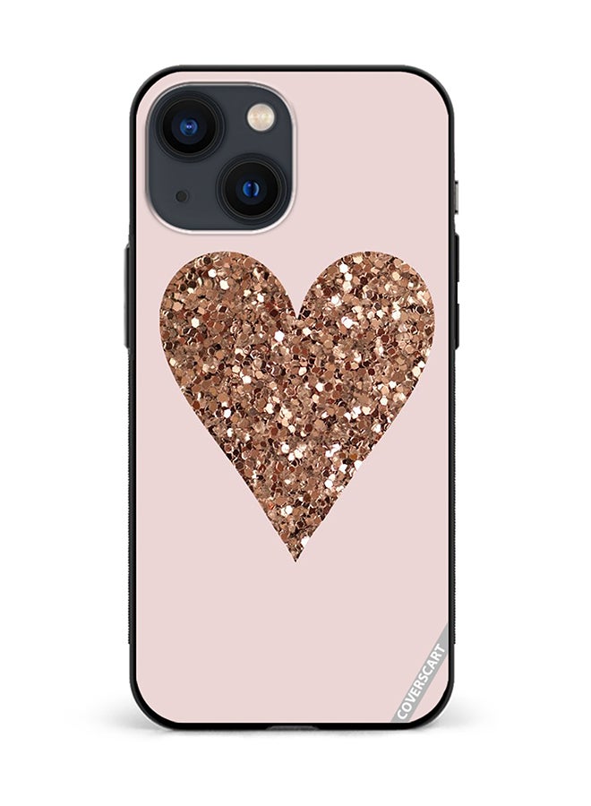 Protective Case Cover For Apple iPhone 13 Mini Sparkling Love Design Multicolour