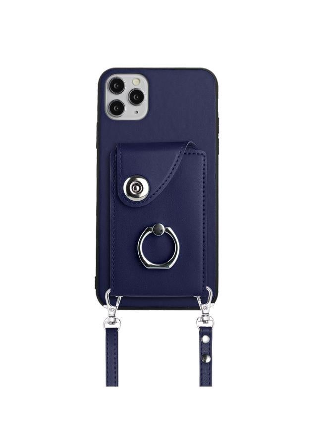 S-TOP Case For iPhone 11 Pro Organ Card Bag Ring Holder Phone Case with Long Lanyard - Image 2