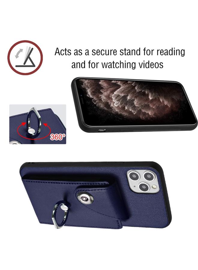 S-TOP Case For iPhone 11 Pro Organ Card Bag Ring Holder Phone Case with Long Lanyard - Image 5