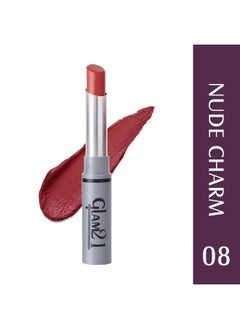 Glam 21 Glam21 Long Lasting Nontransfer Lipstick;Creamy Matte Formula 2.8Gm;Nude Charm08  - Image 3