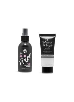 W7 W7 The Fixer Matte Set  Setting Spray  Primer Duo  Natural Matte Finish 