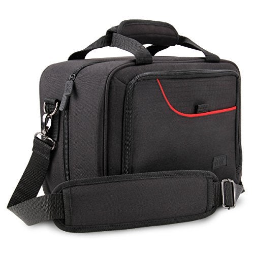 USA Gear Sling Bag Compatible with Nintendo Switch 2, Dock Station, Gamecube/Pro Controller, Joy Cons & More Nintendo Switch 2 Accessories - Customizable Interior, Shoulder Strap - Red - Image 2