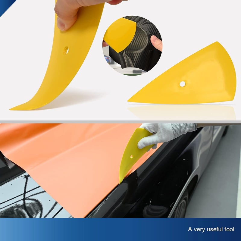 Ehdis® Car Window Tint Tool Window Wrapping Tint Vinyl Installing Tool: Squeegees, Plastic Scrapers, Film Cutters, Felts - Image 3