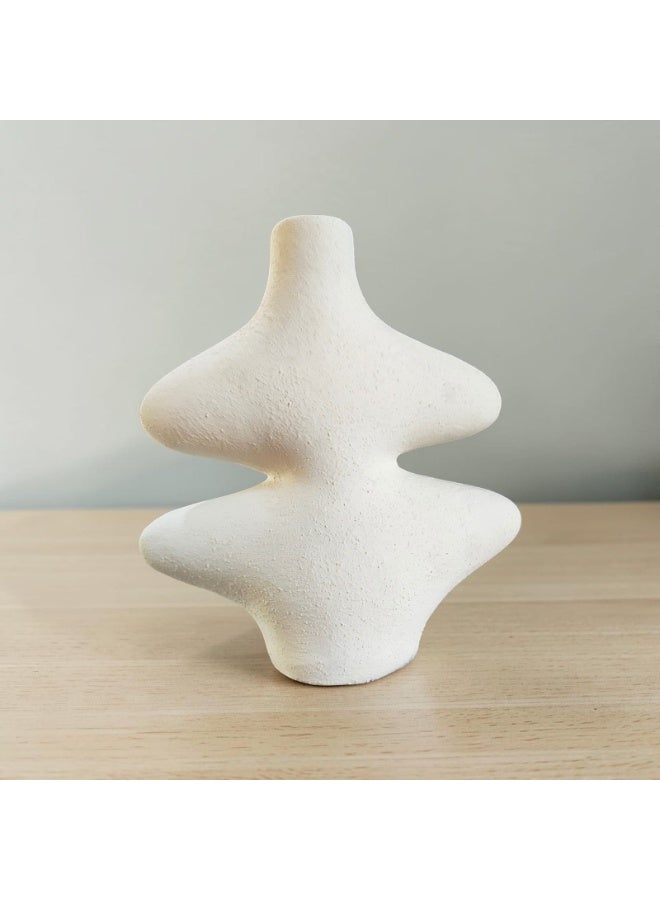 color zone pottery Decorative ceramic vase for office and home (25 cm) with distinctive designs. - Image 1