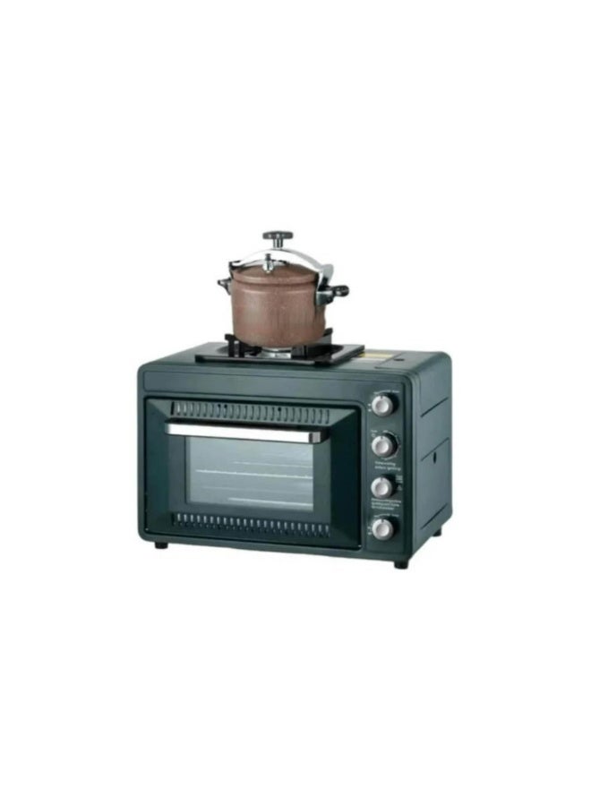 Tradeo 2-in-1 Gas Stove with 25L Oven Compact Cooker Multi-Function Baking & Cooking Appliance - Image 1
