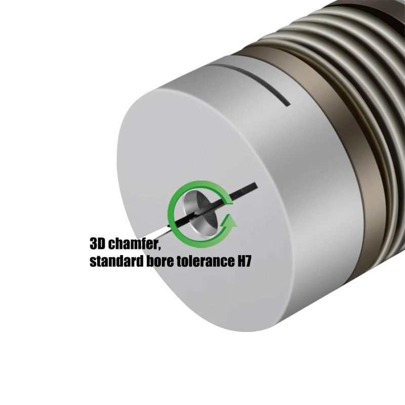 Aluminium Alloy Corrugated Coupling 18X28mm For Stepper Motor Shaft 3D Printer - Image 4