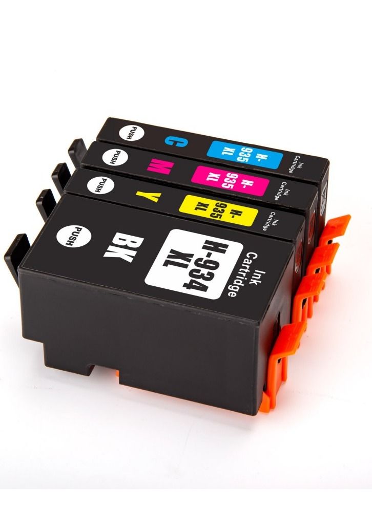 4 Packs Compatible Cartridges for HP6830 6230 6815 6812 6835 Printer HP934 935 - Image 1