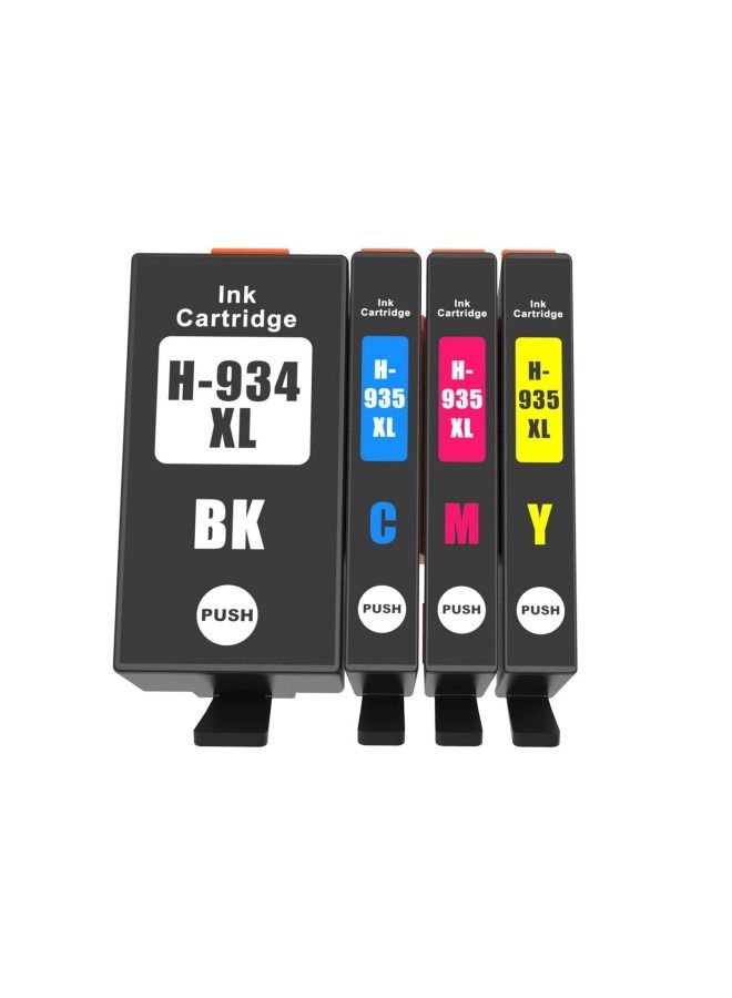 4 Packs Compatible Cartridges for HP6830 6230 6815 6812 6835 Printer HP934 935 - Image 2