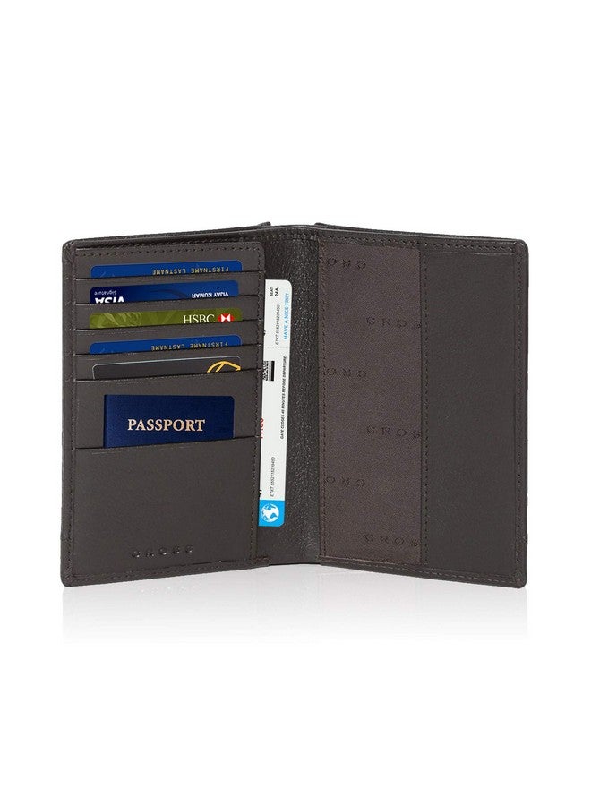 Cross Brown Passport Wallet Leather Wallets for Men Latest Gents Purse with Card Holder Compartment (AC028389N-3) - Image 2