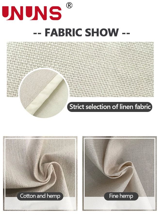 UNUNS مفرش طاولة من الكتان، نمط مطبوع حديث مقاس 13 × 79 بوصة لعشاء العائلة والولائم والحفلات والاحتفالات، أخضر - Image 5