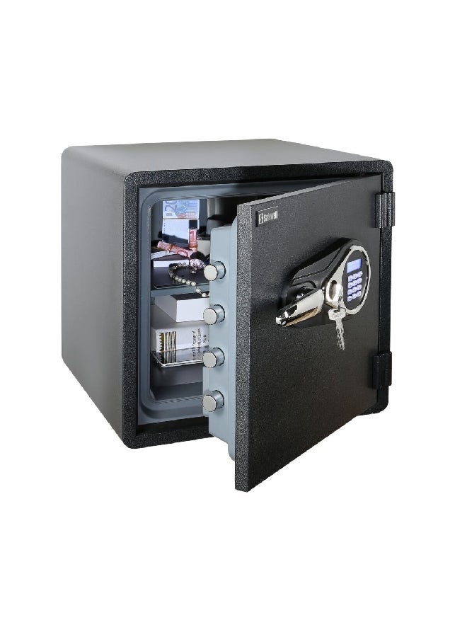 Safewell Fireproof and Waterproof Digital and Emergency Lock Key Safe Black 44kg SWF1818III2