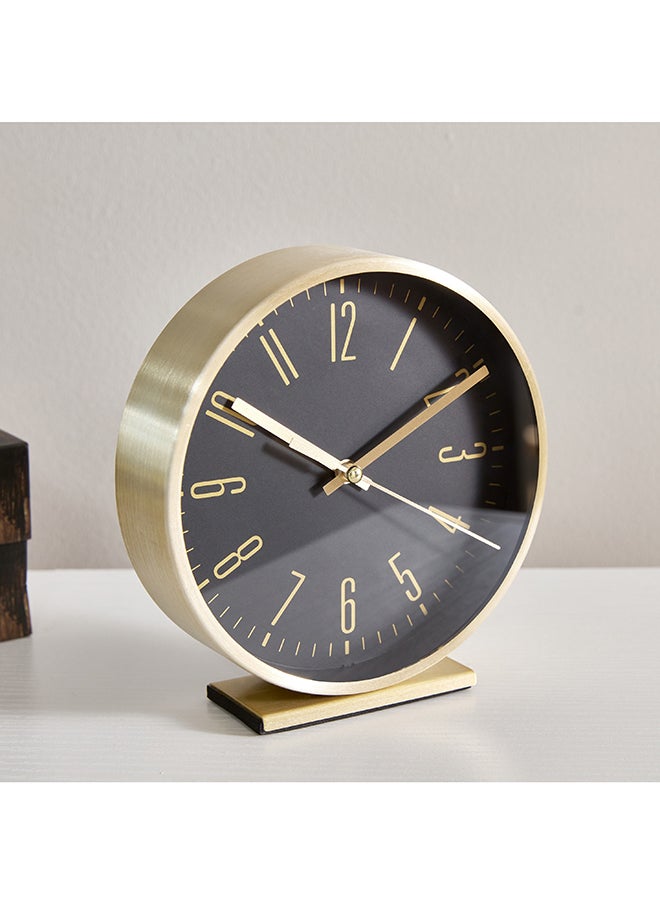 Home Box Espiri Aluminium Table Clock 15 x 15.6 x 4.3 cm  - Image 1