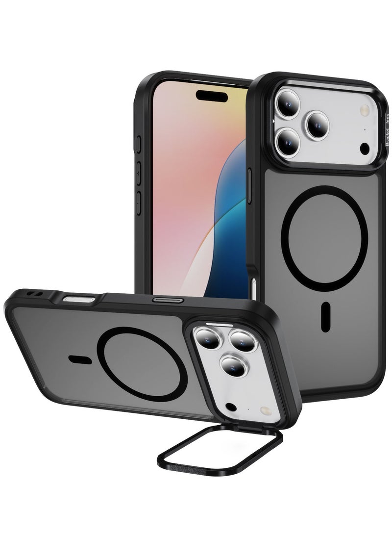 general for iPhone 17/iPhone 17 Air/ iPhone 17 Pro/ iPhone 17 Pro Max Case Compatible with Magsafe, Clear Transparent Camera Kickstand Case Shockproof Heavy Duty Protective Cover Case - Image 1