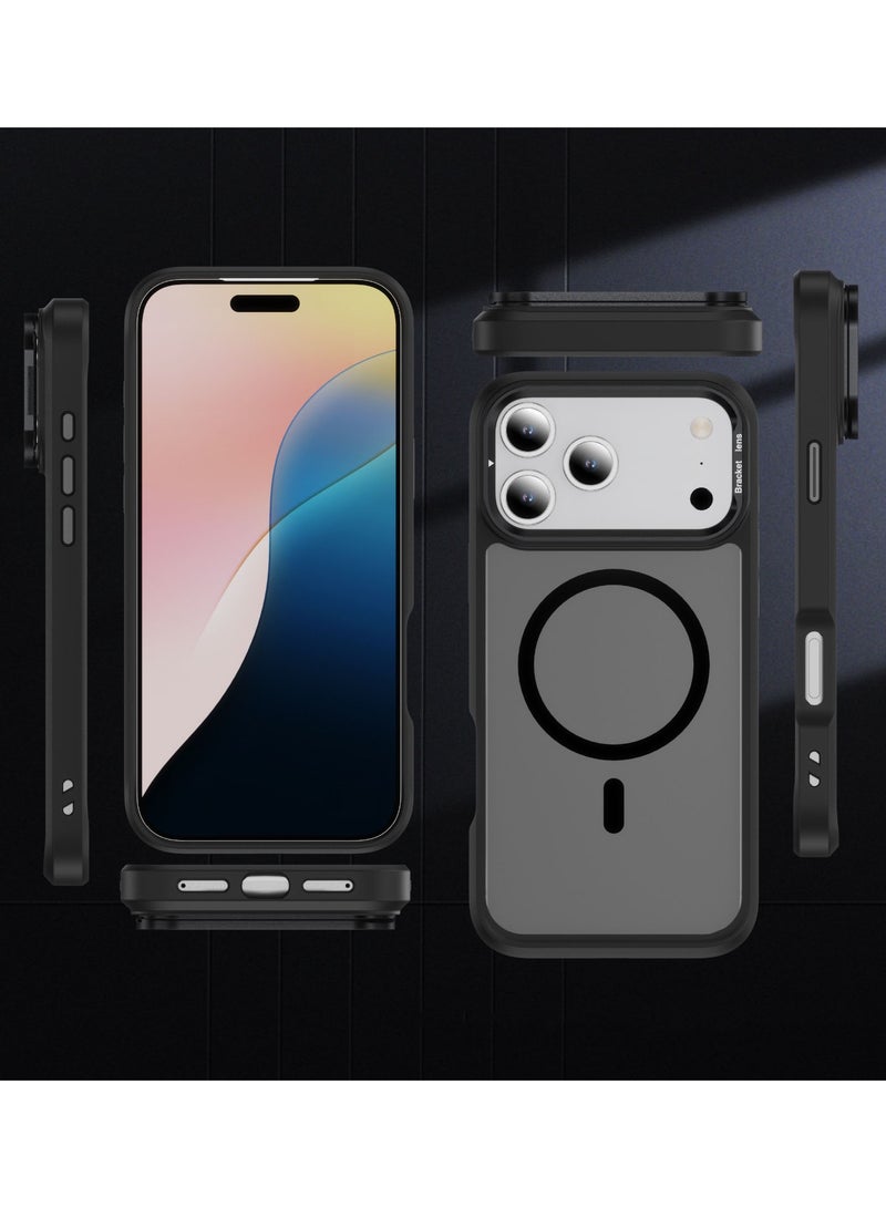 general for iPhone 17/iPhone 17 Air/ iPhone 17 Pro/ iPhone 17 Pro Max Case Compatible with Magsafe, Clear Transparent Camera Kickstand Case Shockproof Heavy Duty Protective Cover Case - Image 3