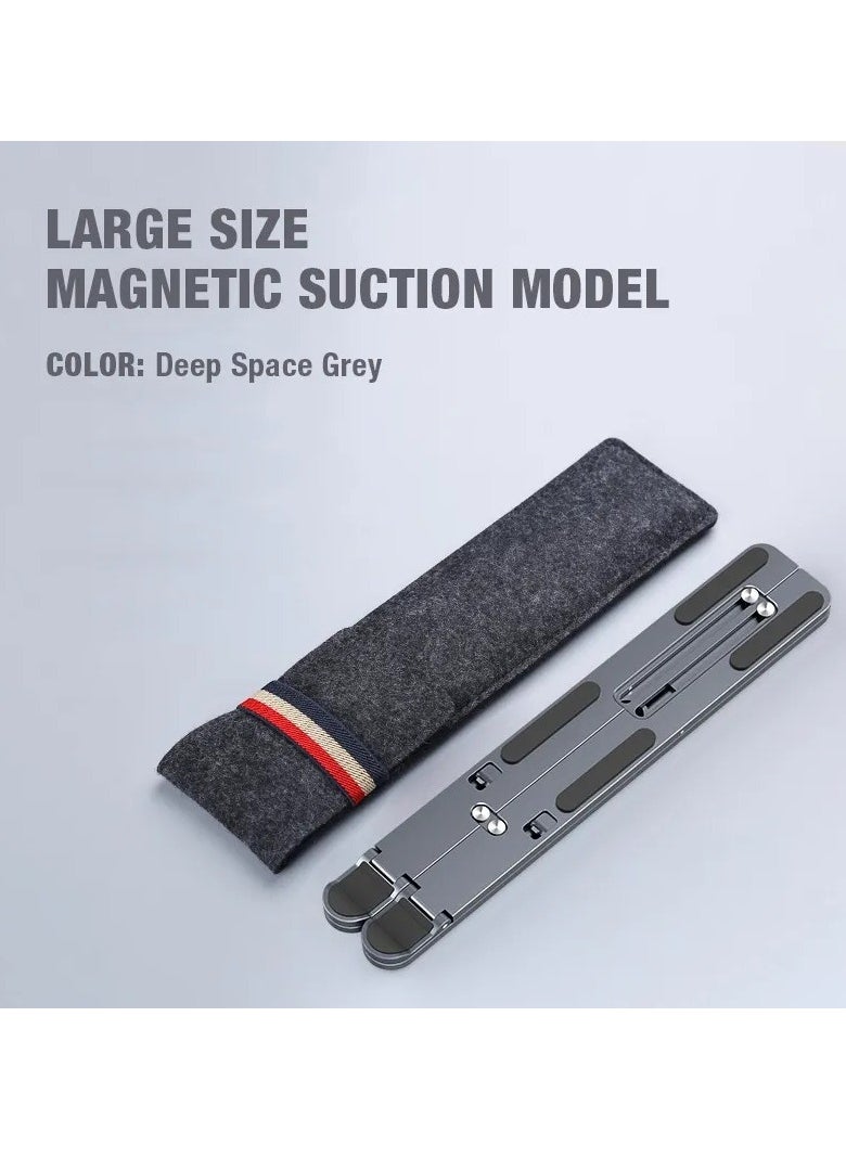 Laptop Stand, Laptop Holder Riser Computer Stand, Adjustable Aluminum Foldable Portable Notebook Stand, Compatible with MacBook Air Pro, HP, Lenovo, Dell, More 10-15.6” Laptops and Tablets