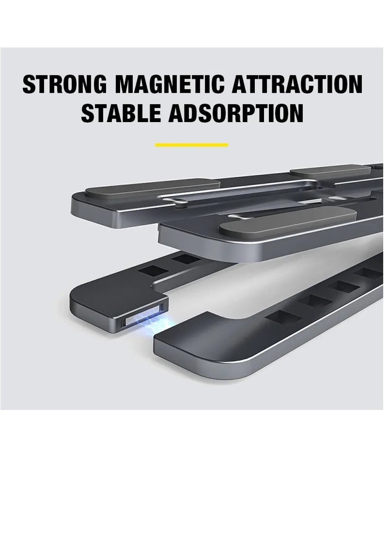 Laptop Stand, Laptop Holder Riser Computer Stand, Adjustable Aluminum Foldable Portable Notebook Stand, Compatible with MacBook Air Pro, HP, Lenovo, Dell, More 10-15.6” Laptops and Tablets
