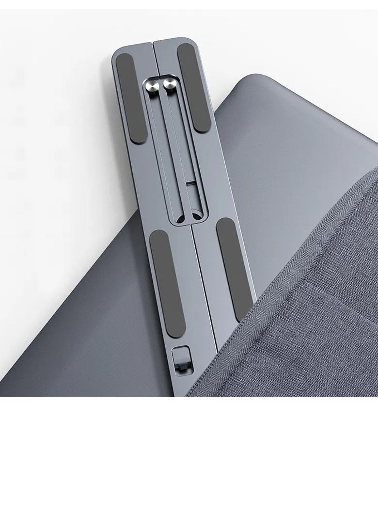 Laptop Stand, Laptop Holder Riser Computer Stand, Adjustable Aluminum Foldable Portable Notebook Stand, Compatible with MacBook Air Pro, HP, Lenovo, Dell, More 10-15.6” Laptops and Tablets
