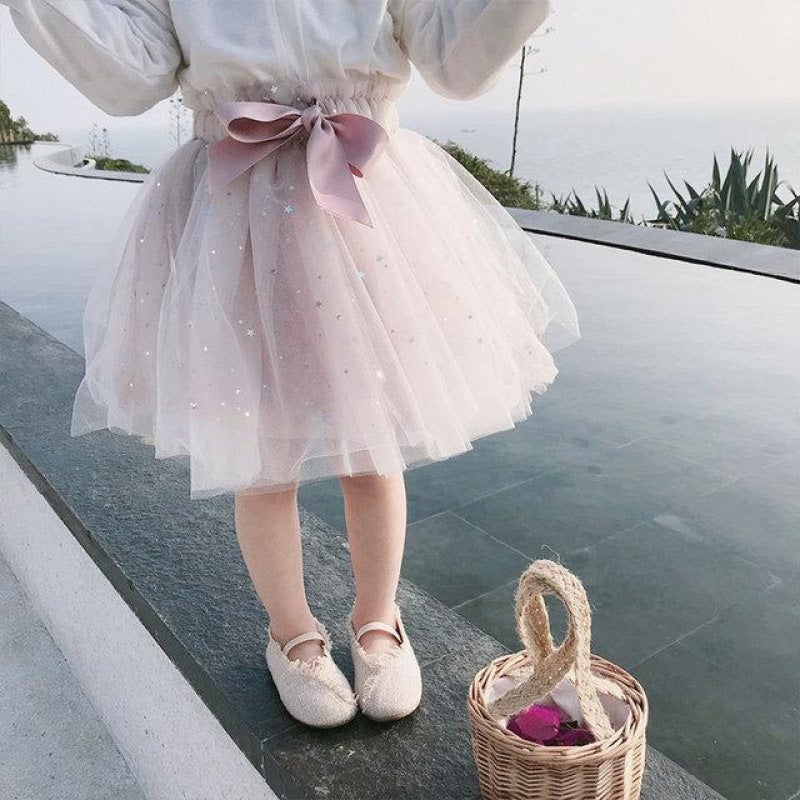 Girl'S Veil Skirt Western Style Skirt Spring And Arrival Small And Medium-Sized Children'S Baby'S Skirt Short Skirt Children'S Princess Skirt - Image 4