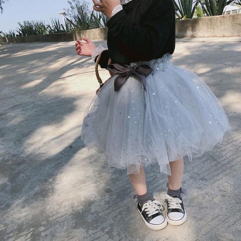 Girl'S Veil Skirt Western Style Skirt Spring And Arrival Small And Medium-Sized Children'S Baby'S Skirt Short Skirt Children'S Princess Skirt - Image 3