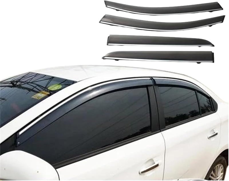 QASULER Window Rain Visor for Toyota VIOS MK3 - Image 3