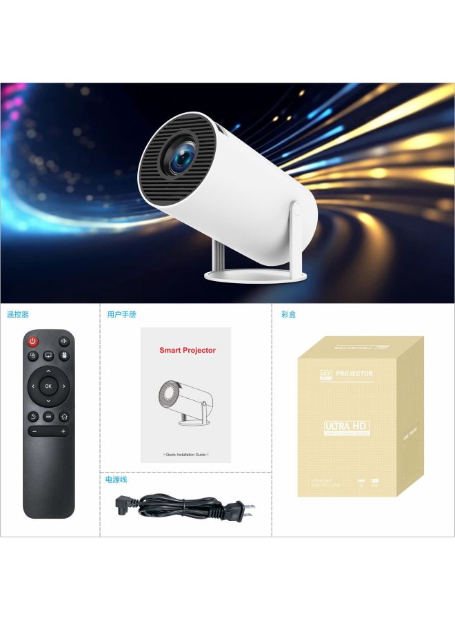 Hy300/hy300pro Barrel Projector Smart Android 4k Home-style Wireless Portable Screen Projection 13720p - Image 4