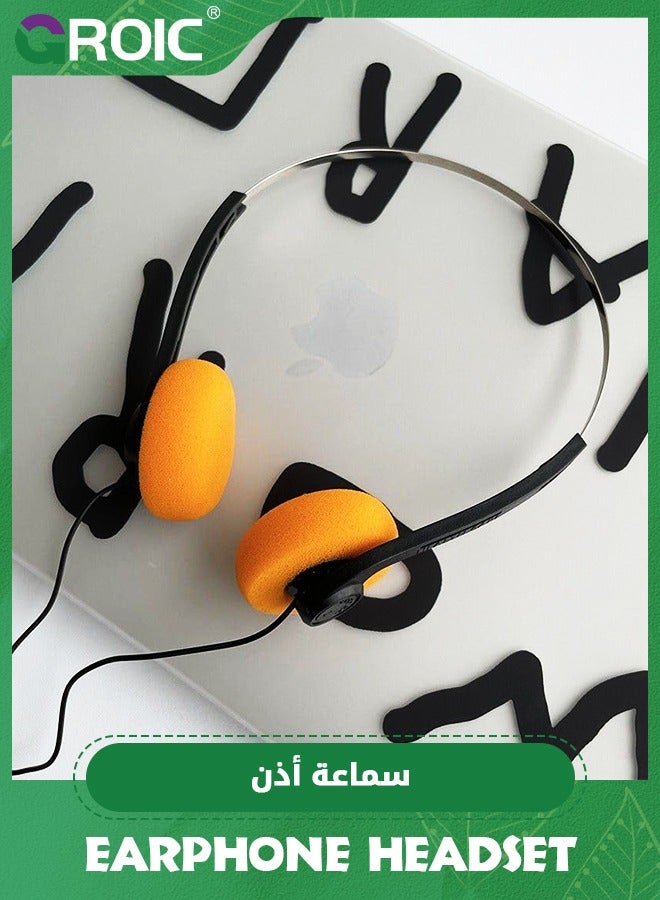 GROIC Retro Lightweight Earphones, Hi-Fi Stereo Earphone Headset, Retro Over-Ear Headphone, Walkman Headphone Vintage Feelings Underwire Headphone Hi-Fi Stereo Headphone  - Image 2
