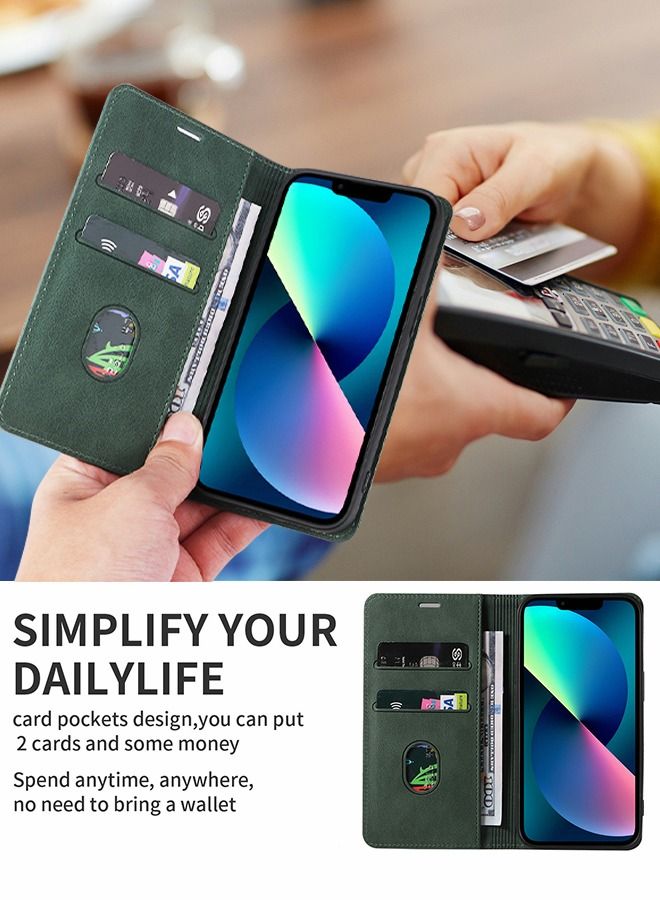 GROIC For Samsung Galaxy S23 Plus Case, Luxury Leather Wallet Cover, Leather Wallet Case Classic Design with Card Slot and Magnetic Flip Flip Folding Case for Galaxy S23 Plus Phone Shell 6.6'' - Image 3