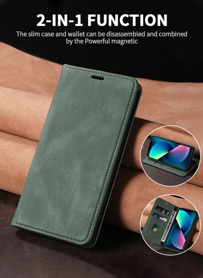 GROIC For Samsung Galaxy S23 Plus Case, Luxury Leather Wallet Cover, Leather Wallet Case Classic Design with Card Slot and Magnetic Flip Flip Folding Case for Galaxy S23 Plus Phone Shell 6.6'' - Image 2