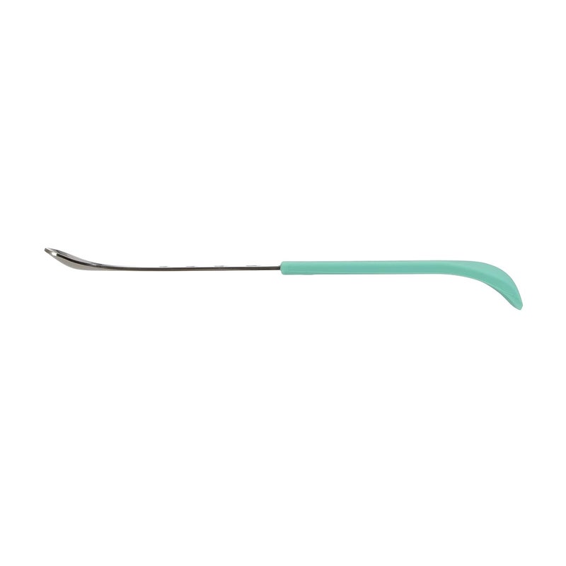 Nuby 2 in 1 Silicone and Stainless Steel Dual Ended Feeding Spoons for Baby AquaBlue - Image 3