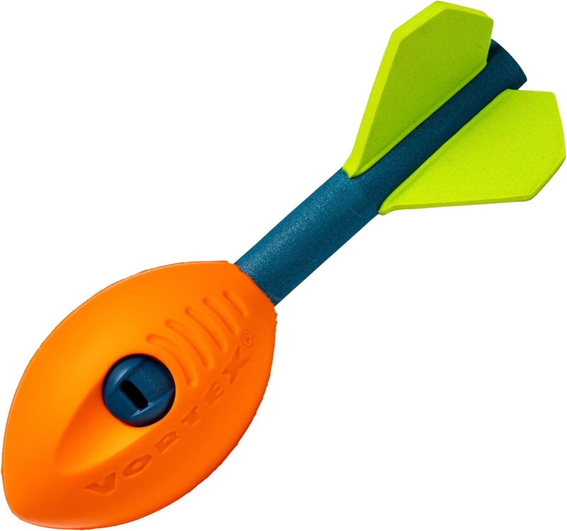 NERF Vortex Mini Aero Howler Foam Football - Soft Mini Vortex Football for Long-Distance Throws - Perfect for Pool + Beach Ball - Kids Aero Howler Whistle Foam Ball - Image 1
