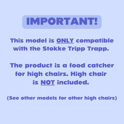 CATCHY Food CatcherCompatible with Stokke Tripp Trapp High Chair 11 Other High ChairsHighchair Sold SeparatelyBaby Toddler Food Mess CatcherPremium Linen Inspired Under High Chair Accessory - Image 3