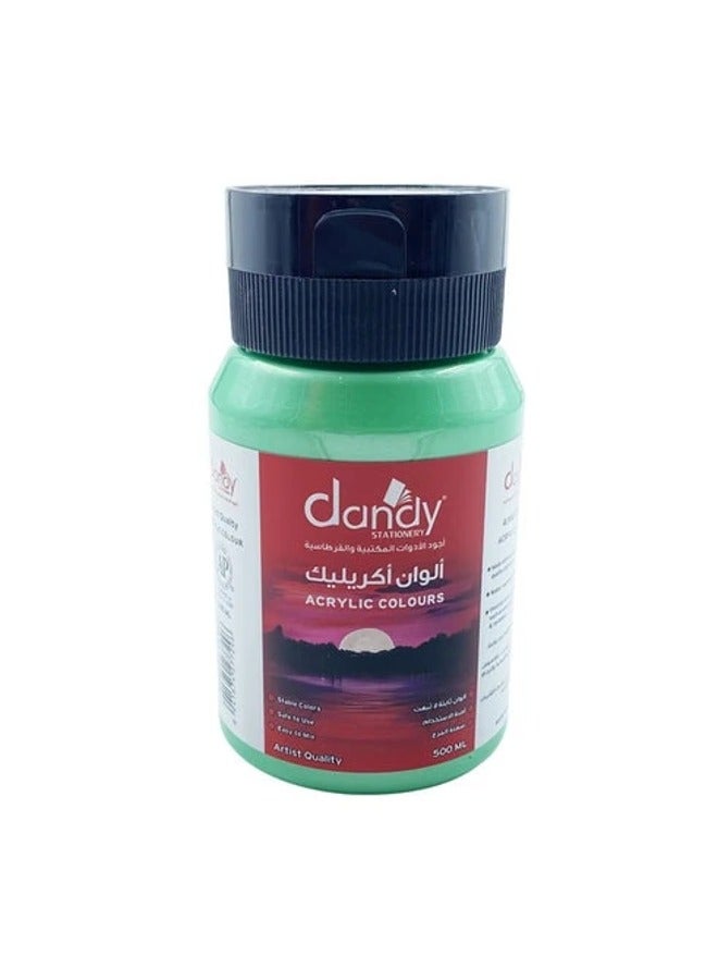 DANDY Metallic Green Acrylic Color 500 Ml Dandy