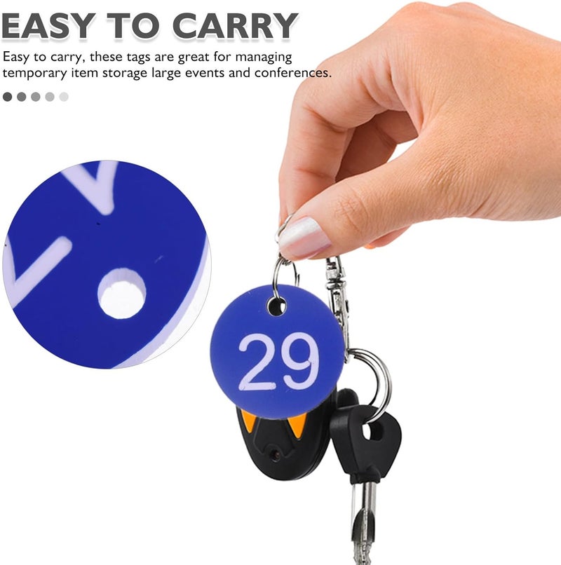 Multi option design 50pcs Plastic Key Tags with Numbered Id Labels 1-50, Hanging Key Organizer Tags for Cabinet Coding and Travel Bag Identification, Blue Sturdy Keychain Labels for Office and Home Simple multi-feature practical build Global mainstream design picks Transit & use compatible All season compatible build Trendy versatile build Neat shape Light sturdy raw material Storage transit efficiency build Lightweight Classic design alternatives Freeze crack proof Bulk order available stock Budget global standard quality Scratch resistant Intra-city fast distribution Multi-style matching design Multi-color available build Long lifespan Domestic distribution ready Odor free color Global simple assemble options Fine detail Low wear optimized design Tight fitted parts - Image 3