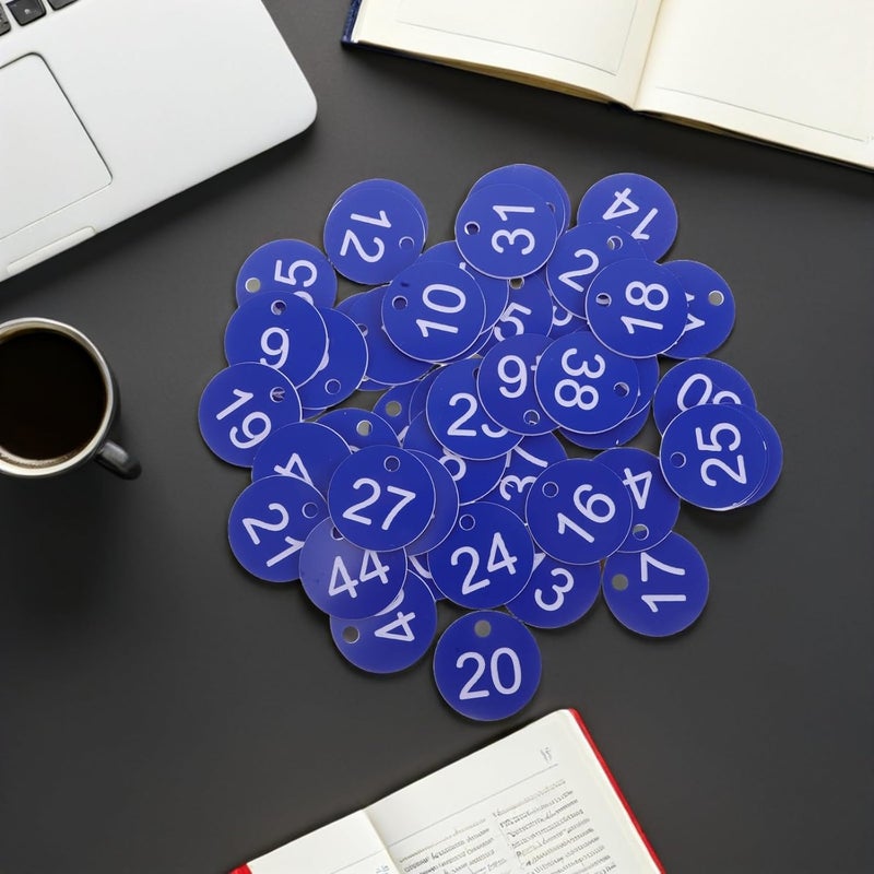 Multi option design 50pcs Plastic Key Tags with Numbered Id Labels 1-50, Hanging Key Organizer Tags for Cabinet Coding and Travel Bag Identification, Blue Sturdy Keychain Labels for Office and Home Simple multi-feature practical build Global mainstream design picks Transit & use compatible All season compatible build Trendy versatile build Neat shape Light sturdy raw material Storage transit efficiency build Lightweight Classic design alternatives Freeze crack proof Bulk order available stock Budget global standard quality Scratch resistant Intra-city fast distribution Multi-style matching design Multi-color available build Long lifespan Domestic distribution ready Odor free color Global simple assemble options Fine detail Low wear optimized design Tight fitted parts - Image 5