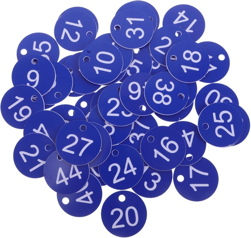 Multi option design 50pcs Plastic Key Tags with Numbered Id Labels 1-50, Hanging Key Organizer Tags for Cabinet Coding and Travel Bag Identification, Blue Sturdy Keychain Labels for Office and Home Simple multi-feature practical build Global mainstream design picks Transit & use compatible All season compatible build Trendy versatile build Neat shape Light sturdy raw material Storage transit efficiency build Lightweight Classic design alternatives Freeze crack proof Bulk order available stock Budget global standard quality Scratch resistant Intra-city fast distribution Multi-style matching design Multi-color available build Long lifespan Domestic distribution ready Odor free color Global simple assemble options Fine detail Low wear optimized design Tight fitted parts - Image 1