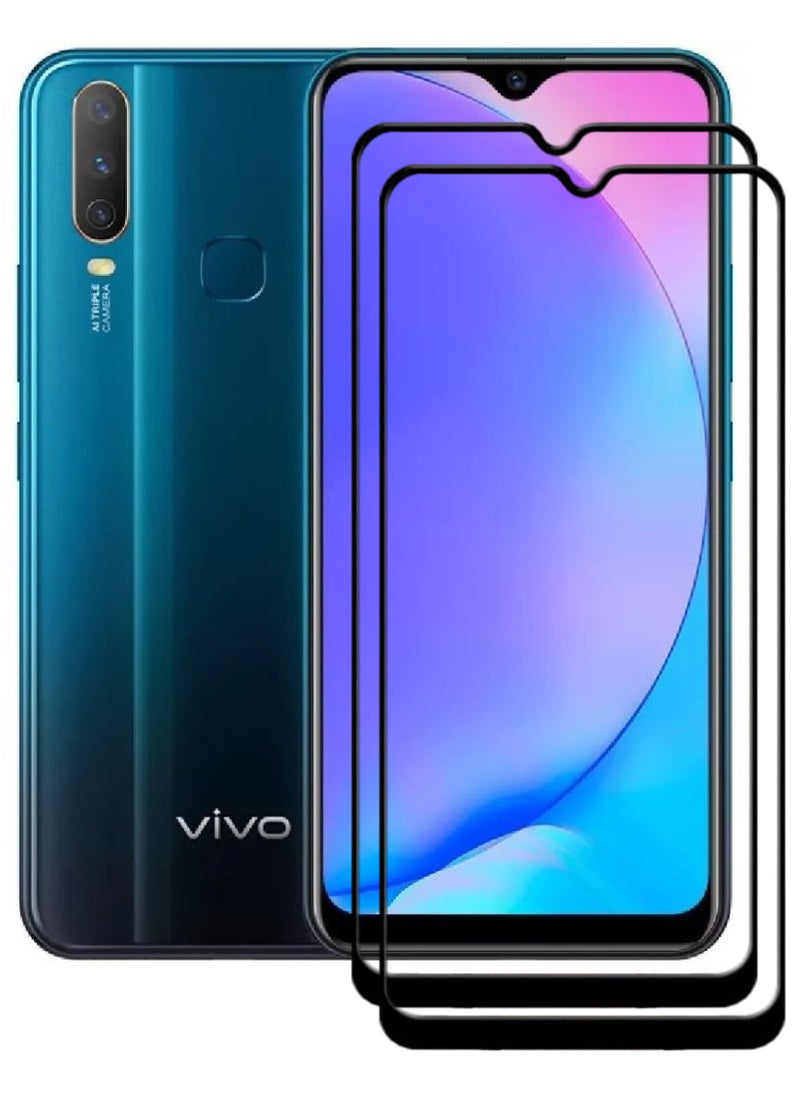 ACLIX 2 Pieces Antistatic ESD Dustproof Premium Quality High Definition Tempered Glass Screen Protector Designed For vivo Y17 - Image 1